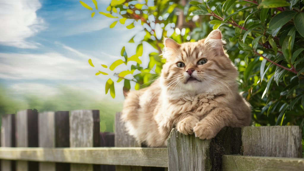katze-auf-zaun-draussen